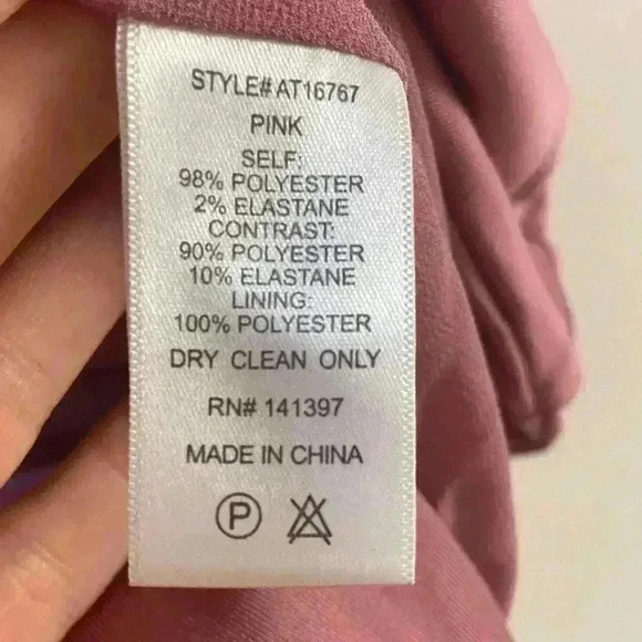 ASTR the label body suit satin snap bottom dusty pink. Large - Picture 6 of 6